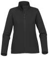 KSB-1W Stormtech Ladies Orbiter Soft Shell Jacket Black / Carbon colour image